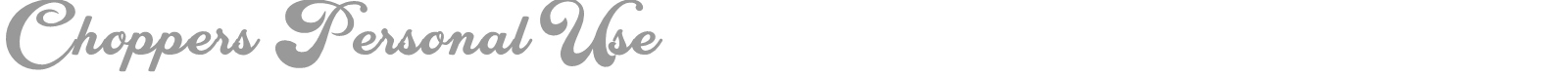 Choppers font preview